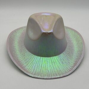 Pearl iridescent cowboy hat